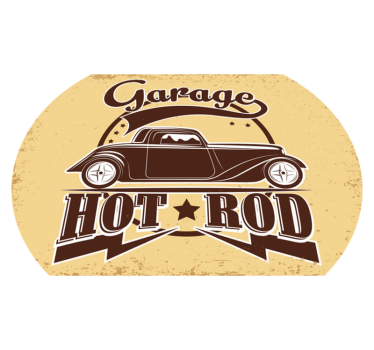 Hot rod Car tuning living room carpet - TenStickers