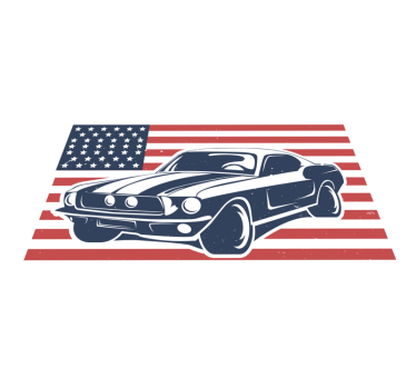 American Legend Muscle Car living room carpet - TenStickers