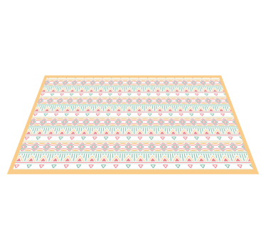 Boho and hippie style pattern bedroom carpet - TenStickers