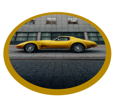 Chevrolet Corvette retro rug - TenStickers