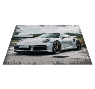 Modern Porsche 911 retro rug - TenStickers