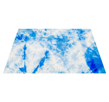 Blue and white tie dye contemporary rugs - TenStickers