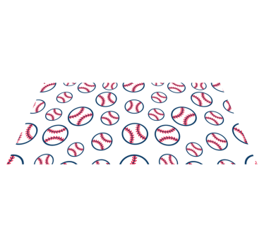 Original baseball balls pattern bedroom carpet - TenStickers
