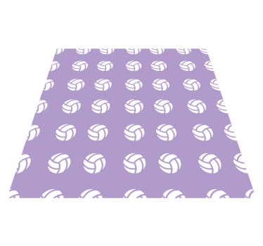 White volleyball balls pattern bedroom carpet - TenStickers