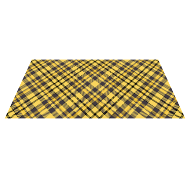 Plaid yellow print vinyl rug - TenStickers