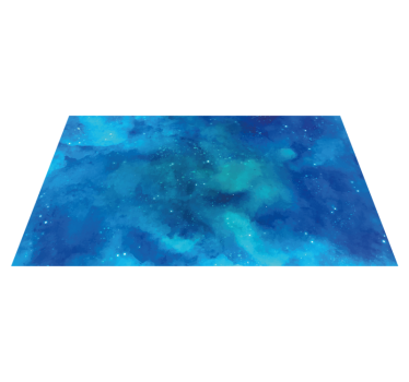 Fantastic blue and big galaxy contemporary rugs - TenStickers