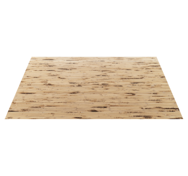 Horizontal light brown wooden sticks texture rug - TenStickers