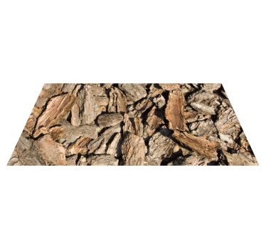 Natural bark design wood vinyl rug - TenStickers