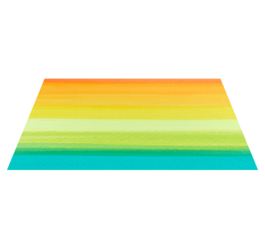 Vibrant Gradient Lines living room vinyl rug - TenStickers