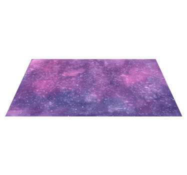 Purple watercolor nebula texture rug - TenStickers