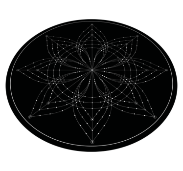 Star constellation  mandala mat - TenStickers