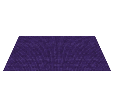 Abstract purple mosaic tile mat - TenStickers