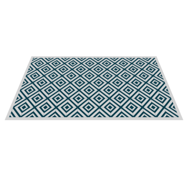 Blue and gray diagonal lines tile mat - TenStickers
