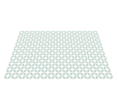 Light blue circles on a white background tile mat - TenStickers