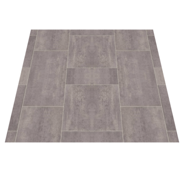 Gray stone square tile mat - TenStickers