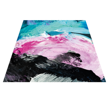 Abstract colour explosion vinyl rug - TenStickers
