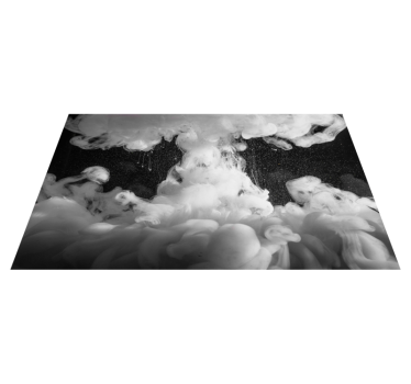 Dense grey smoke texture contemporary rugs - TenStickers
