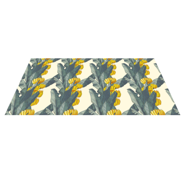 Banana tree artistic pattern flower rug - TenStickers