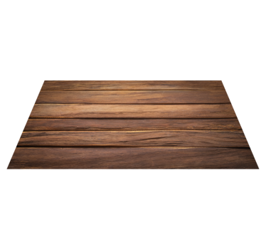 Wood horizontal planks living room carpet - TenStickers