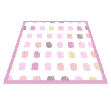 Soft Color Palette textured vinyl rug - TenStickers