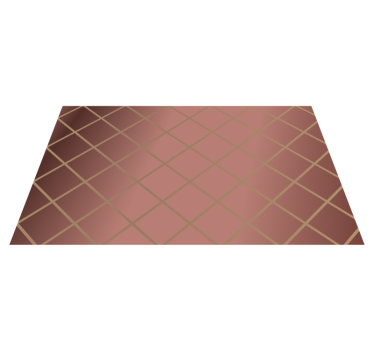 Pink with golden diamonds contemporary rugs - TenStickers