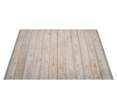Wood vinyl rug light brown planks - TenStickers