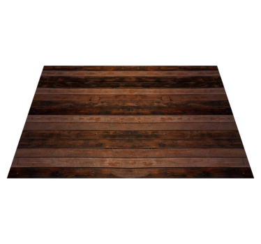 Brown horizontal planks wood effect vinyl flooring - TenStickers