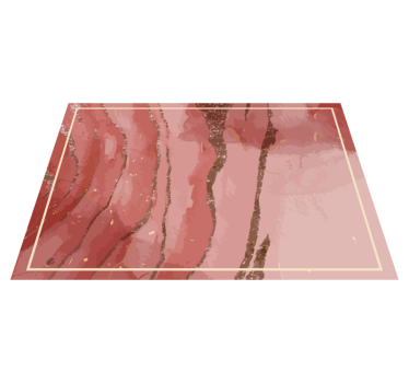 Shimmering pink watercolor bedroom carpet - TenStickers