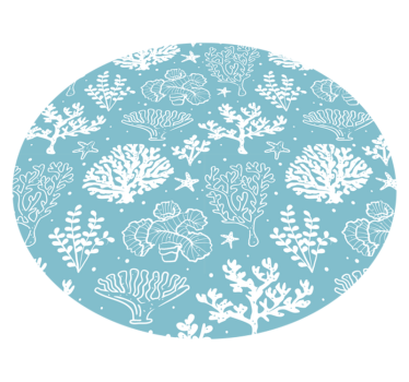Underwater sea world animal mat - TenStickers