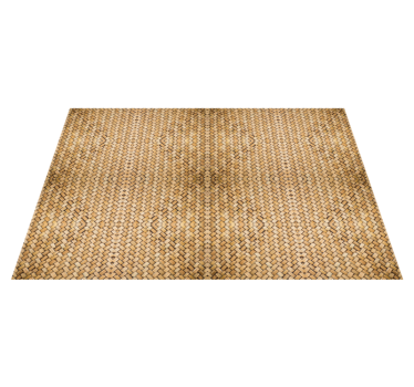 Bamboo woven effect wood effect vinyl flooring - TenStickers