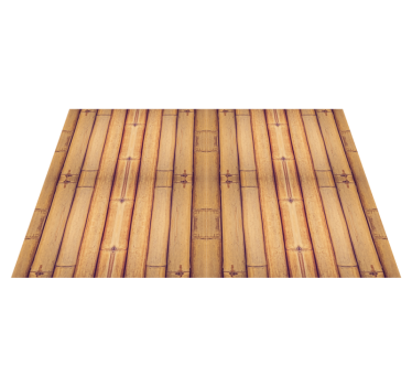 Bamboo wood texture wood effect vinyl flooring - TenStickers