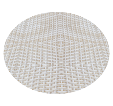 White rattan wood effect vinyl flooring - TenStickers