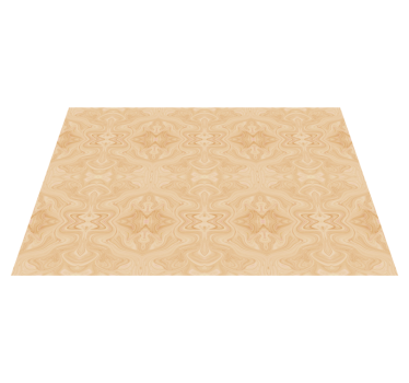Beige "japandi" pattern style stone flooring - TenStickers