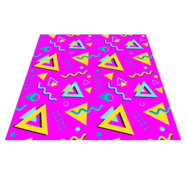 Memphis retro 80 retro rug - TenStickers