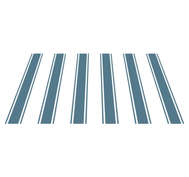 Blue and white "Hamptons" stripes rug - TenStickers