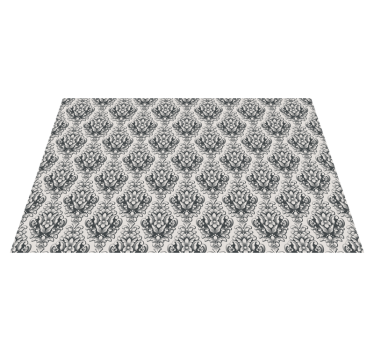 Baroque Tile Pattern vintage vinyl rug - TenStickers