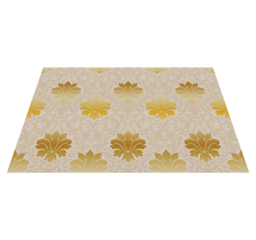 Baroque Pattern Elegance vintage vinyl rug - TenStickers