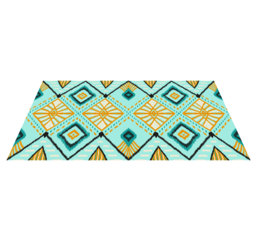 Tribal Geometric Pattern ethnic vinyl rug - TenStickers
