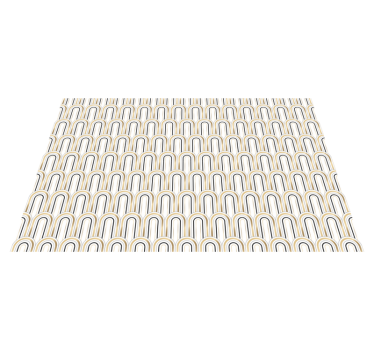 Art Deco geometric figures geometric carpets - TenStickers