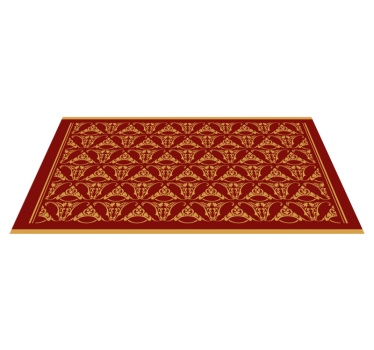 Mandala-Inspired Elegance vintage vinyl rug - TenStickers