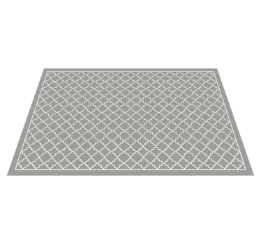 Moroccan Trellis minimalist rug vinyl - TenStickers