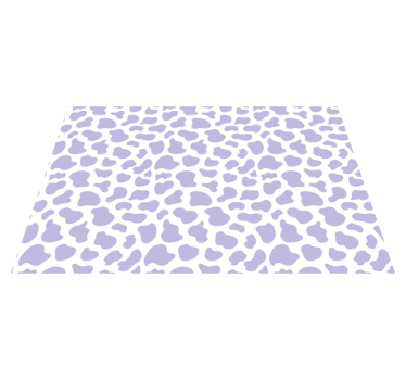 Purple cow print animal print carpet - TenStickers