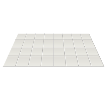 White tiles living room carpet - TenStickers