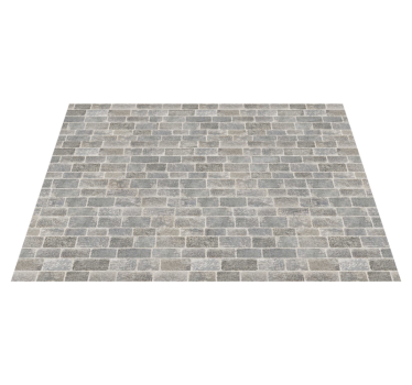 White brick rustic style stone flooring - TenStickers