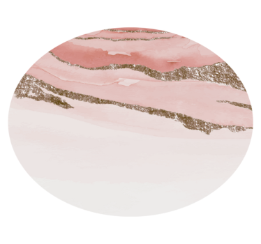 Abstract Textured Circular Design pink vinyl rug - TenStickers