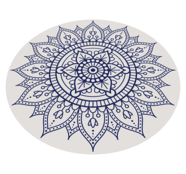 Circular Mandala Floor Decor living room vinyl rug - TenStickers