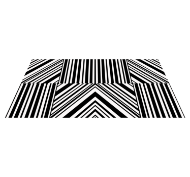 Bold Striped Pattern stripes vinyl rug - TenStickers