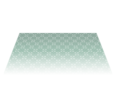 Mint green patterns bedroom vinyl rug - TenStickers