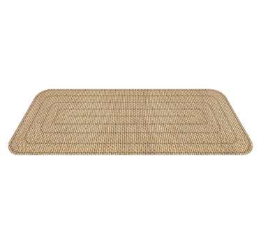 Jute texture hallway rug - TenStickers