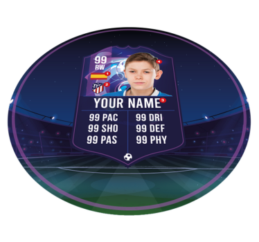 Soccer player card teenage bedroom rug - TenStickers